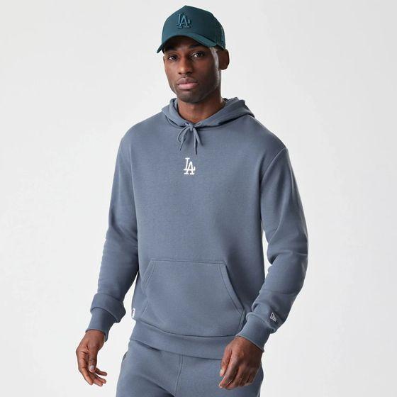 LOS ANGELES DODGERS MLB MIDI LEAGUE ESSENTIAL OVERSIZED PULLOVER HOODIE 'DARK GREY'